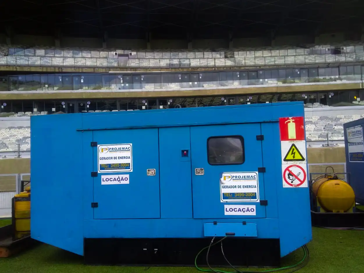 Gerador PROJEMAC em evento esportivo